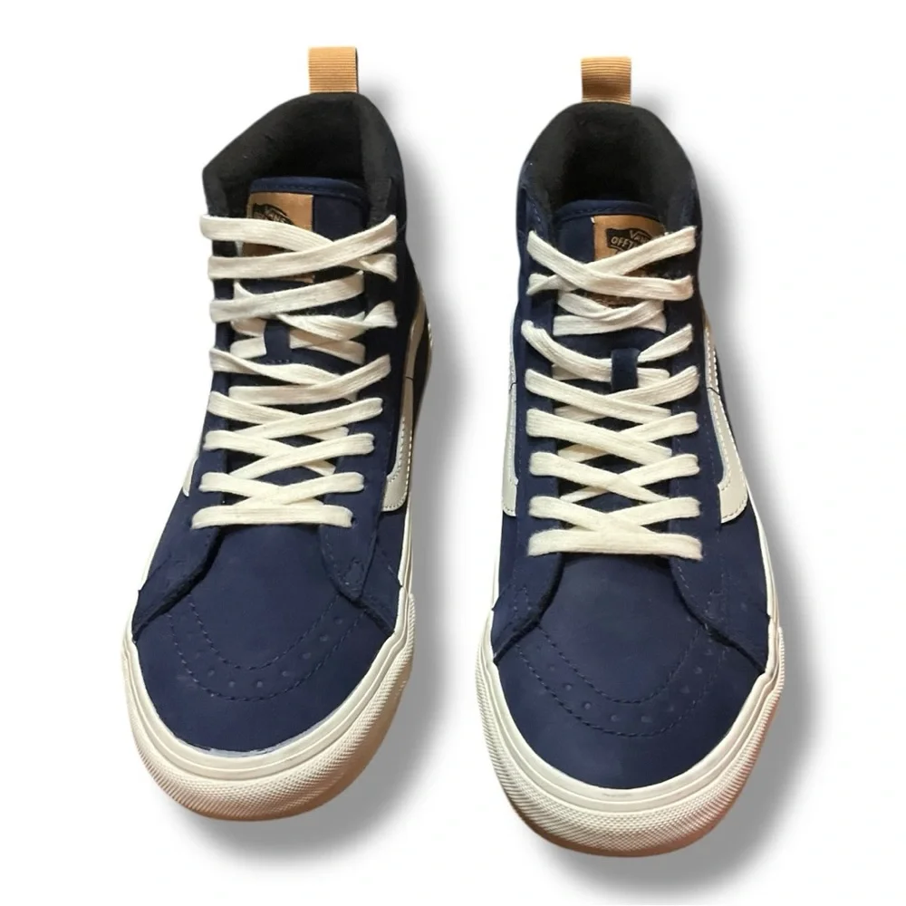 👟 Vans Sk8-Hi MTE Navy Blue White‎ High Top Sneakers Men’s 8